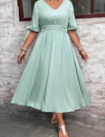 Rochie lunga SHEIN CURVE, verde
