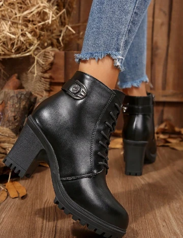 Botine SHEIN, negru Negru