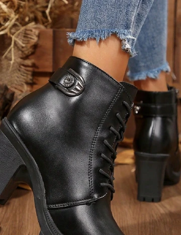 Botine SHEIN, negru Negru