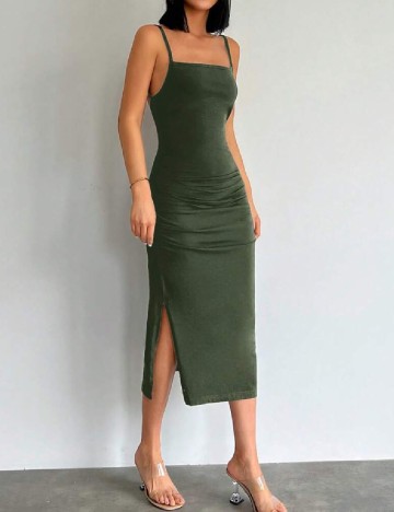 Rochie medie SHEIN, verde