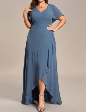 
						Rochie lunga Ever-Pretty Plus Size, albastru