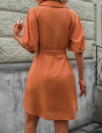Rochie scurta SHEIN, portocaliu