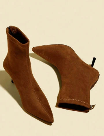Botine SHEIN, maro
