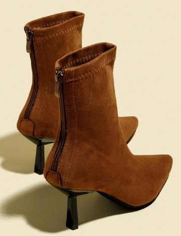 Botine SHEIN, maro