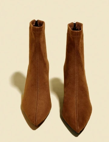 Botine SHEIN, maro