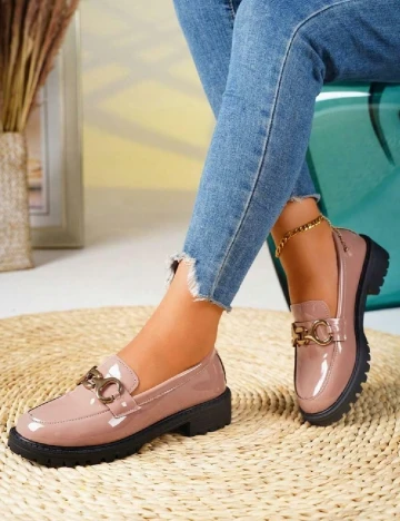 Mocasini SHEIN, roz pudra Roz