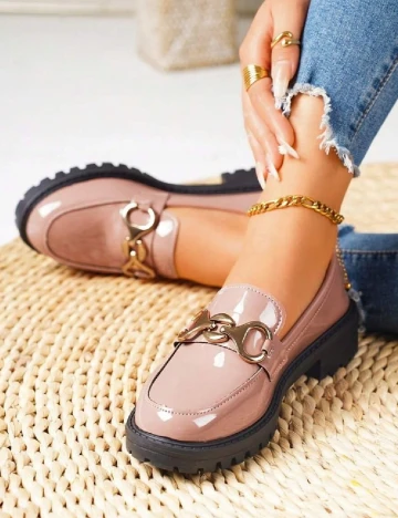 Mocasini SHEIN, roz pudra Roz