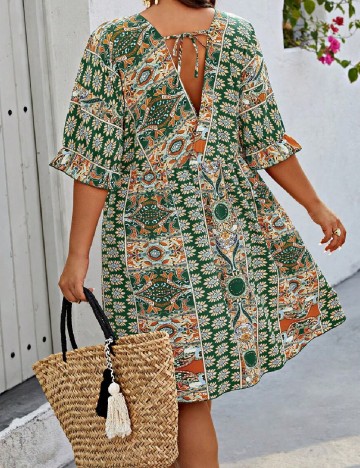 Rochie scurta SHEIN CURVE, mix culori