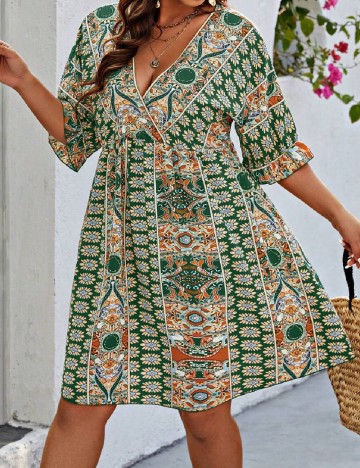 Rochie scurta SHEIN CURVE, mix culori