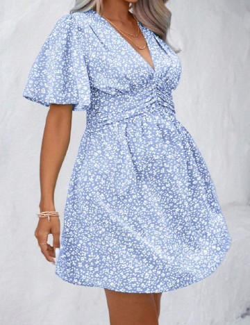 Rochie scurta SHEIN CURVE, albastru