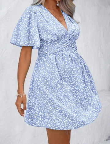 Rochie scurta SHEIN CURVE, albastru