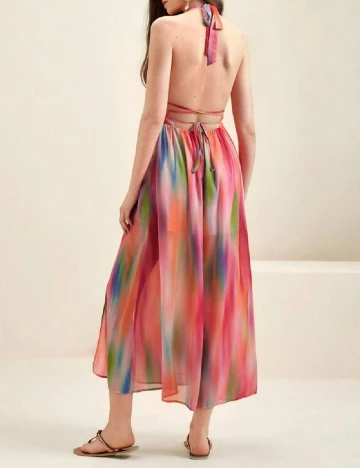 Rochie medie Anewsta, mix culori