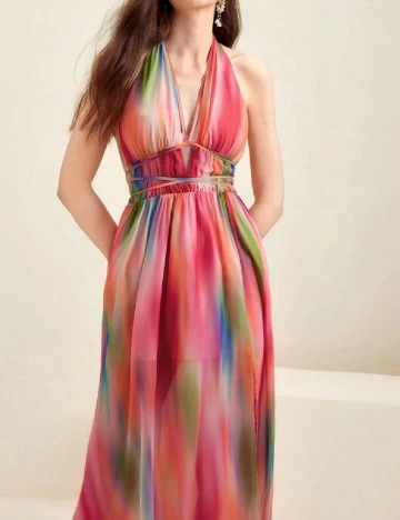Rochie medie Anewsta, mix culori