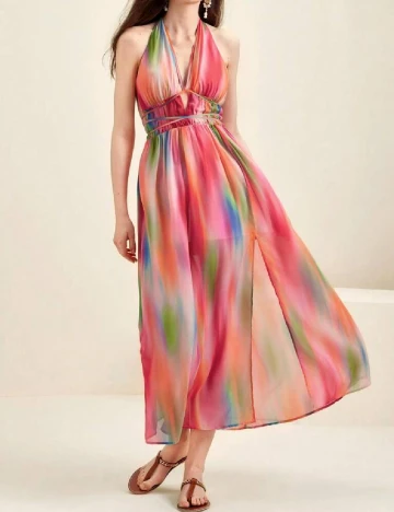 Rochie medie Anewsta, mix culori