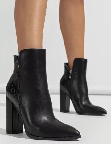 Botine SHEIN, negru