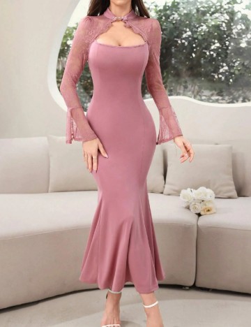 Rochie lunga SHEIN, roz
