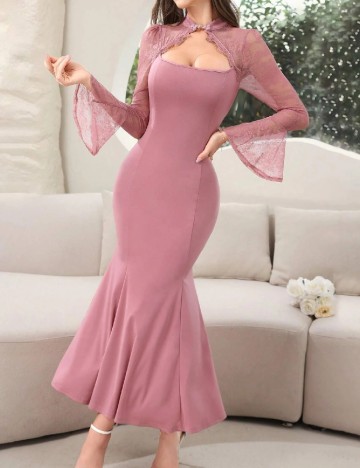 Rochie lunga SHEIN, roz