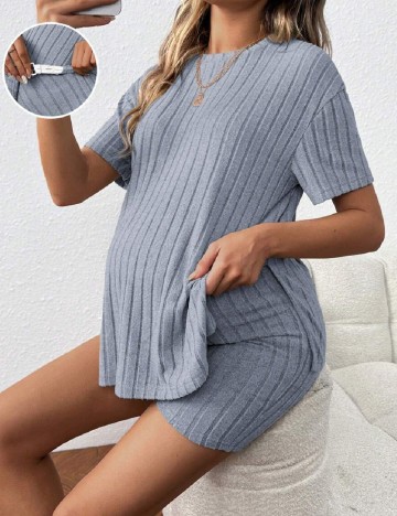 Compleu SHEIN Maternity, albastru