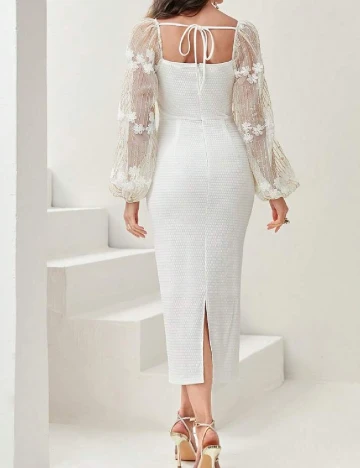 Rochie medie SHEIN, alb
