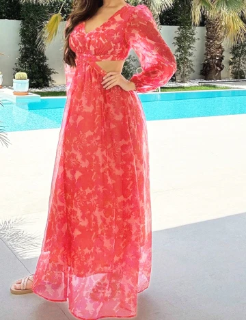 Rochie lunga SHEIN, floral print