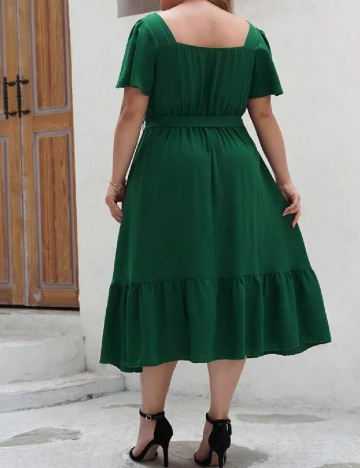 Rochie medie SHEIN CURVE, verde
