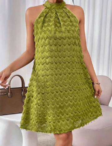 Rochie scurta SHEIN, verde