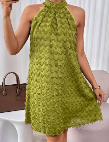 Rochie scurta SHEIN, verde