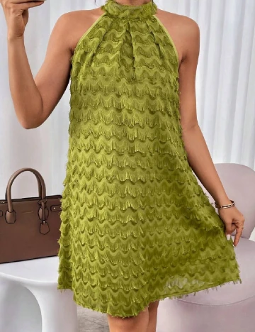 Rochie scurta SHEIN, verde