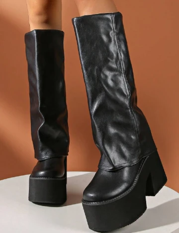 Cizme SHEIN, negru Negru