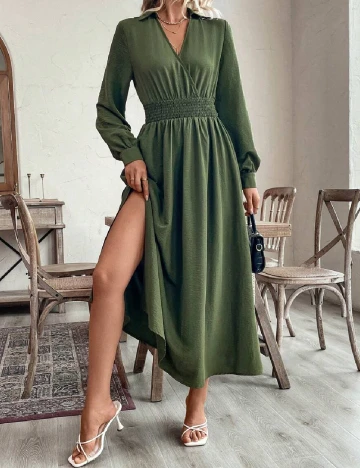 Rochie lunga SHEIN, verde