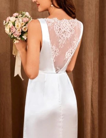 Rochie lunga UNITHORSE, alb