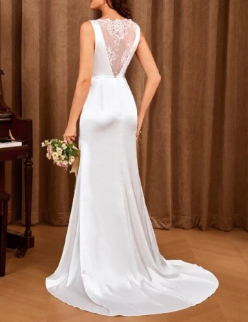 Rochie lunga UNITHORSE, alb