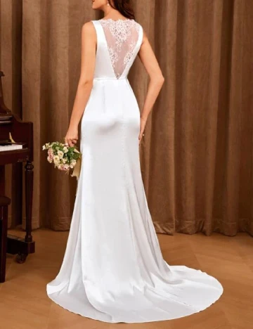 Rochie lunga UNITHORSE, alb