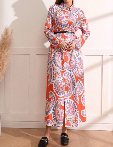 Rochie lunga SHEIN, portocaliu