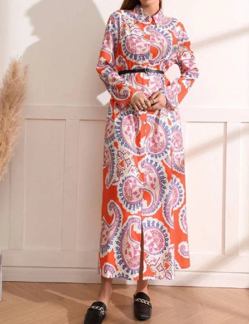 Rochie lunga SHEIN, portocaliu