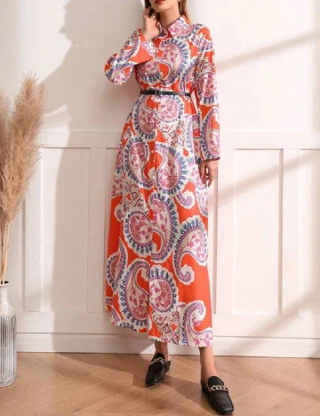 Rochie lunga SHEIN, portocaliu