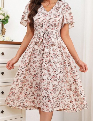 Rochie medie SHEIN, floral print