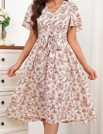 Rochie medie SHEIN, floral print