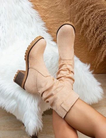 Botine SHEIN, crem