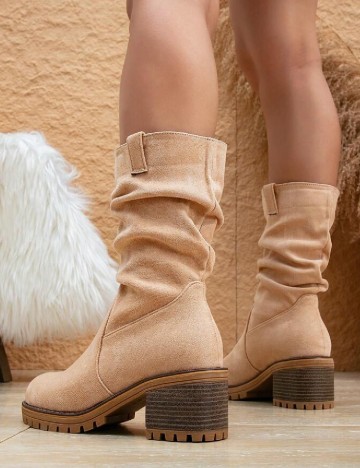 Botine SHEIN, crem