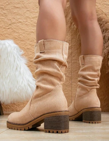 Botine SHEIN, crem