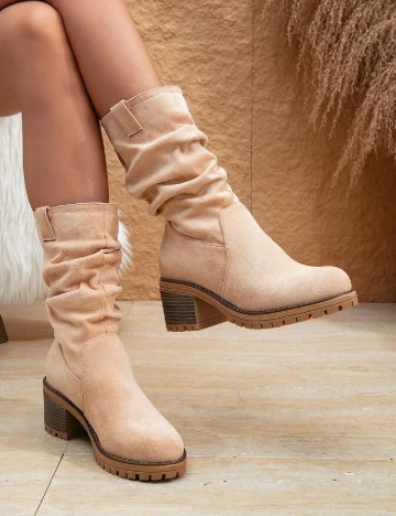 Botine SHEIN, crem