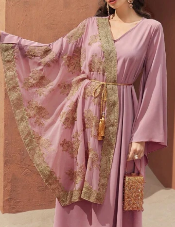 Rochie lunga SHEIN, roz Roz