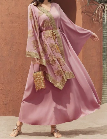 Rochie lunga SHEIN, roz Roz