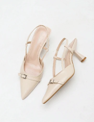 Pantofi SHEIN, bej Crem