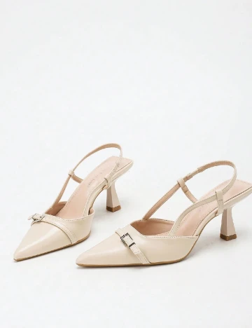 Pantofi SHEIN, bej Crem
