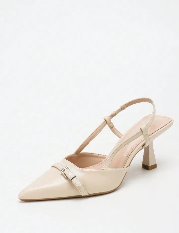 Pantofi SHEIN, bej Crem