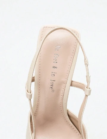 Pantofi SHEIN, bej Crem