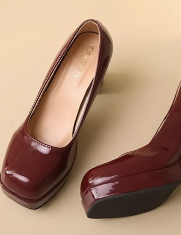 Pantofi SHEIN, visiniu