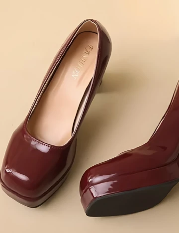 Pantofi SHEIN, visiniu